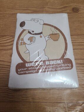 Brian Griffin "We're back" Family Guy Compressed Tee (NEW)